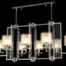 Подвесная люстра Crystal Lux NICOLAS SP8 L1000 NICKEL/WHITE