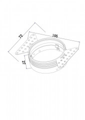 База встраиваемая Maytoni Technical DLA048-01W