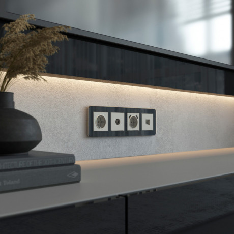 Розетка Werkel W1283004 дымчатый