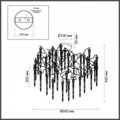 Накладная люстра Odeon Light 5005/8C