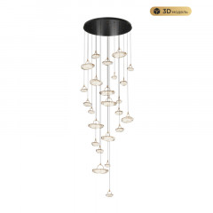 Каскадная люстра MODELUX MS.2326.25 BK