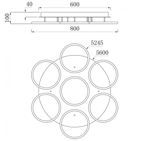 Накладной светильник ARTE Lamp A2500PL-7WH
