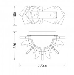 Бра Fluorite FL1177-3W