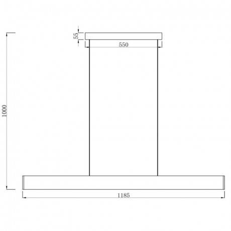 Линейный светильник ARTE Lamp A2505SP-2BK