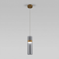 Подвесной светильник Eurosvet 50244/1 LED латунь/дымчатый