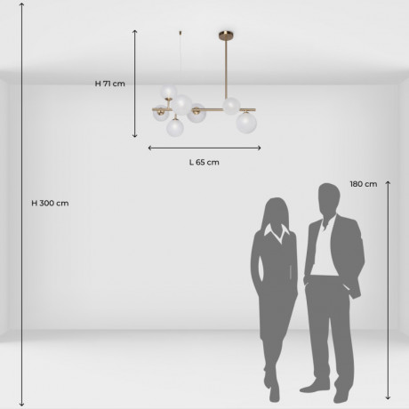 Люстра на штанге DeMarkt 306015207
