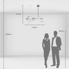 Люстра на штанге DeMarkt 306015207