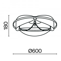 Накладная люстра Maytoni MOD281CL-L45BS3K