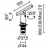 Светильник на шине Maytoni Technical TR108-2-10W3K-B