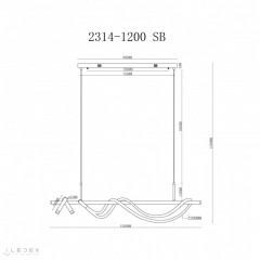 Подвесная люстра iLedex 2314-1200 SB