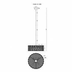 Люстра на штанге iLamp D4688-50 MBK