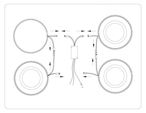 Накладная люстра Ambrella Light FA8866