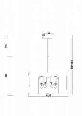 Люстра на штанге Freya FR5104PL-06BS3