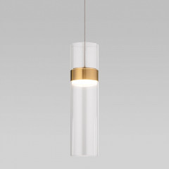 Подвесной светильник Eurosvet 50244/1 LED латунь/прозрачный