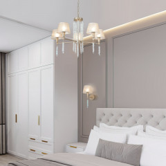 Подвесная люстра Eurosvet 60148/5 матовое золото