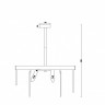 Люстра на штанге Freya FR5104PL-08BS3