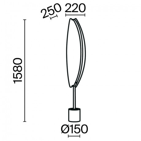 Торшер Maytoni MOD281FL-L33BS3K