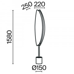 Торшер Maytoni MOD281FL-L33BS3K