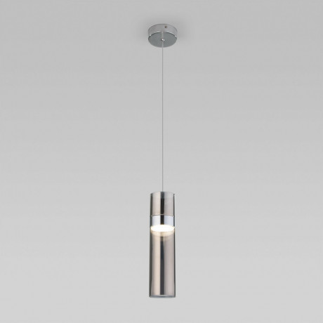 Подвесной светильник Eurosvet 50244/1 LED хром/дымчатый