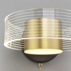 Бра Eurosvet 90244/1 черный/золото