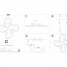 Накладная люстра Ambrella Light FA1702
