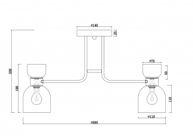 Люстра на штанге Freya FR5094PL-05G