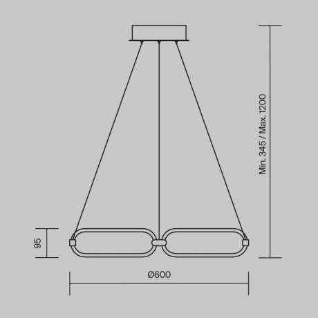 Подвесная люстра Maytoni MOD017PL-L50MG
