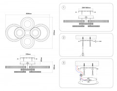 Накладная люстра Ambrella Light FA8874