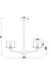 Подвесная люстра Freya FR5096PL-05CH