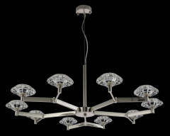 Подвесная люстра Crystal Lux REBECA SP10 NICKEL