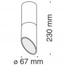 Накладной светильник Maytoni Technical C025CL-01B