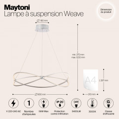 Подвесная люстра Maytoni MOD062PL-L56CH3K