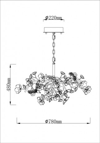 Подвесная люстра Fluorite FL1095-20P
