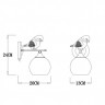 Бра ARTE Lamp A2150AP-1WG