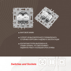 Розетка Arte Milano 217.44-1.silver