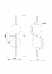 Бра Freya FR5124WL-02BS