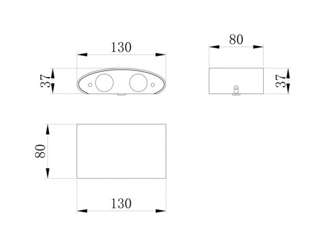 Светильник настенный Maytoni O417WL-L4W3K