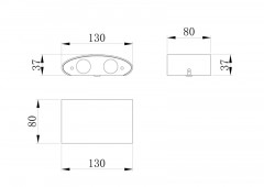 Светильник настенный Maytoni O417WL-L4W3K