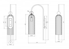 Бра Maytoni MOD302WL-01CG
