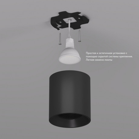 Накладной светильник Denkirs DK3090-BK