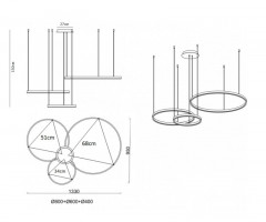 Подвесная люстра Kink Light 08246,12PA