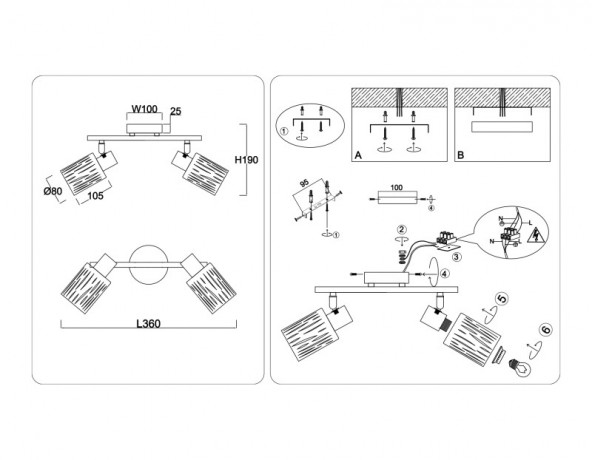 Спот Ambrella Light TR8668