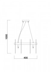 Подвесная люстра Freya FR5141PL-08BS2