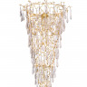 Каскадная люстра Crystal Lux REINA SP34 D1200 GOLD PEARL