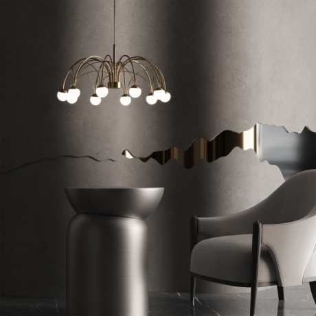 Подвесная люстра Eurosvet 90030/10 LED золото