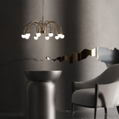 Подвесная люстра Eurosvet 90030/10 LED золото