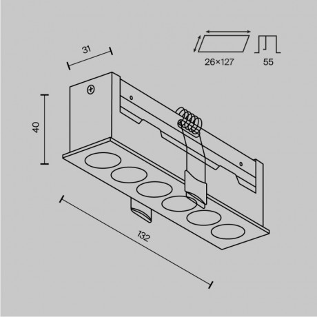 Линейный светильник Maytoni Technical DL065-12W3-6K-B