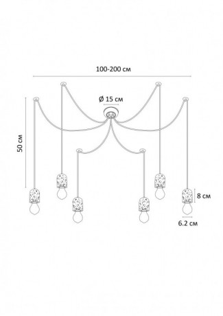 Подвесная люстра ARTE Lamp A4321SP-6GY