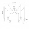 Подвесная люстра ARTE Lamp A4321SP-6GY