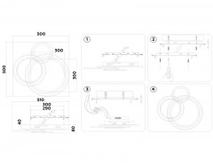 Накладная люстра Ambrella Light FA8515